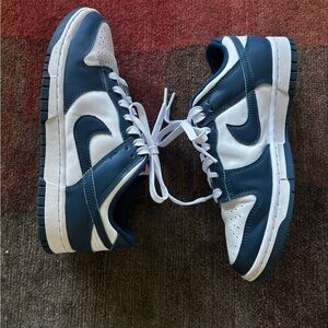 Men's Nike Navy and White Athletic Shoes - New - Sz 6.5